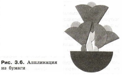 Аппликация из бумаги
